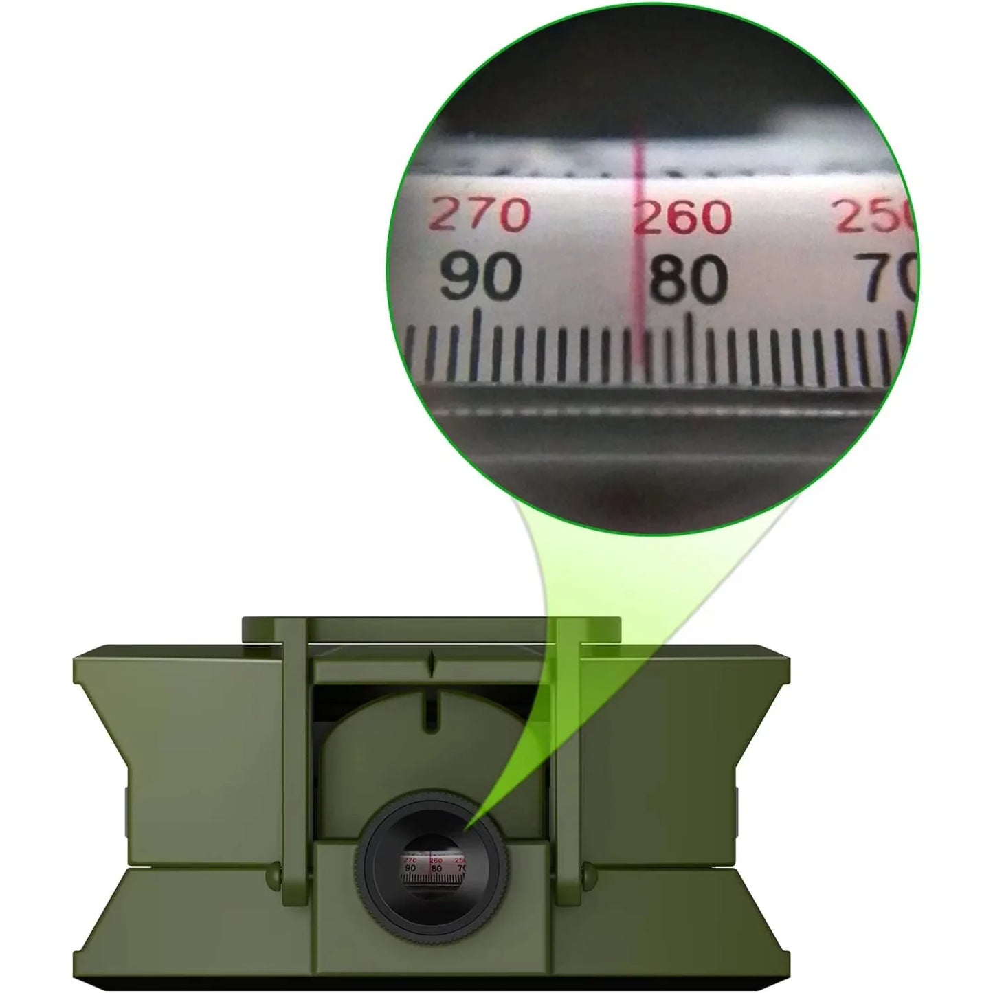 Professional Lensatic Compass Metal Waterproof IP65 Compass Sighting Clinometer with Carry Bag for Camping Outdoor Activities