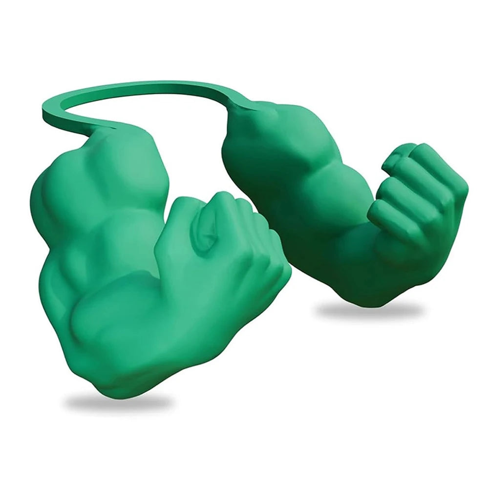 Cat Muscle Arms Creative Giant Arm 3D Printed Props Kitten Small Dogs Funny Cosplay Neck Hanging Decor for Halloween Party Decor